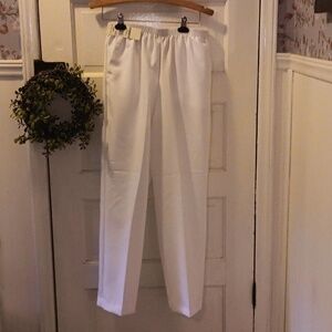 Alfred Dunner white sz 8 proportioned medium pants